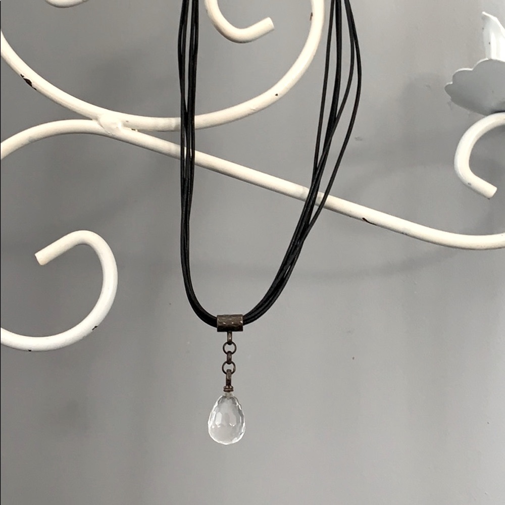 Silpada Sterling Silver Necklace Quartz Pendant